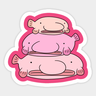 Blobfish Stack Sticker